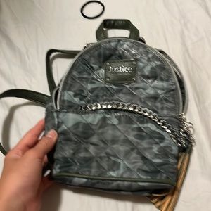 A mini camp backpack from justice